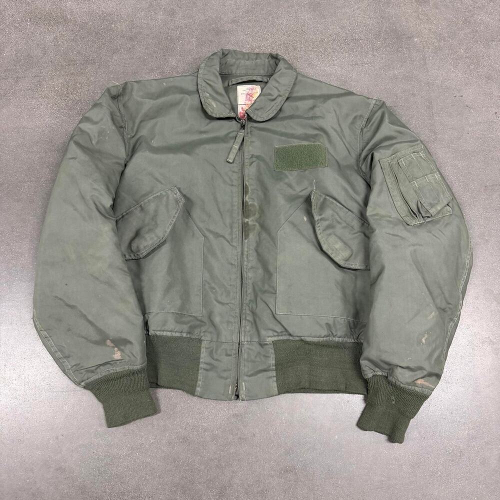 Vintage CWU-36/P Nomex Aramid Military Flight Jacket USAF Mens L